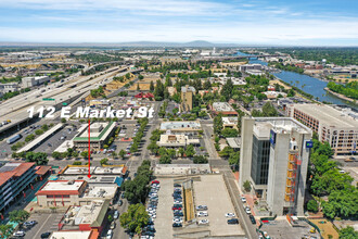 110-112 E Market St, Stockton, CA - VISTA AÉREA  vista de mapa - Image1