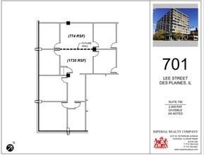 701 Lee St, Des Plaines, IL en alquiler Plano de la planta- Imagen 1 de 7