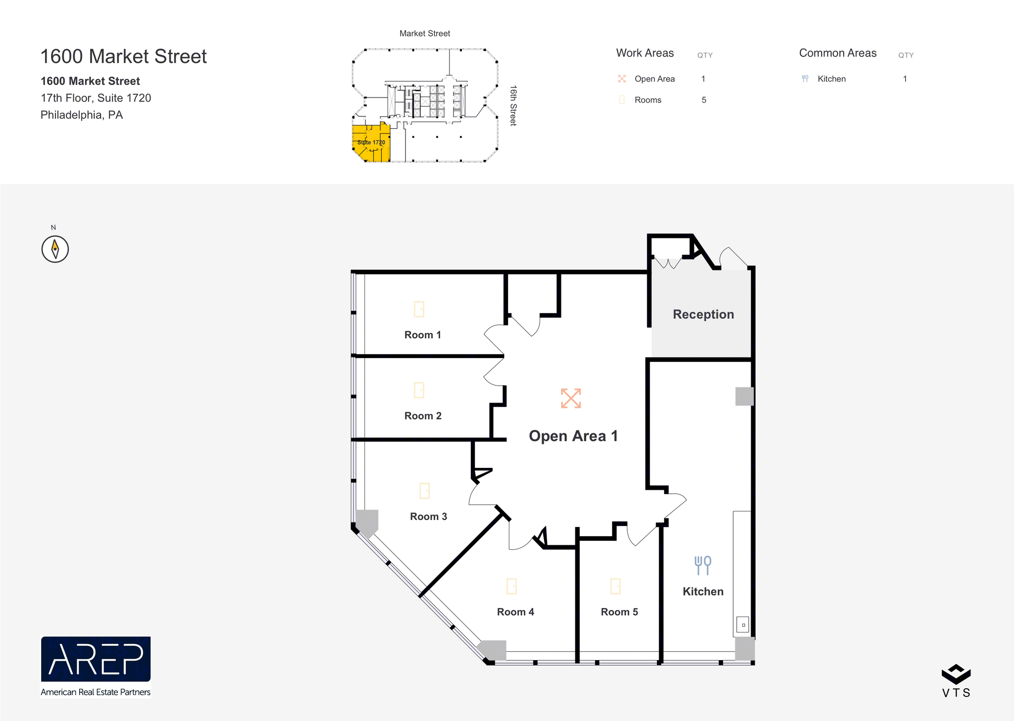 1600 Market St, Philadelphia, PA en alquiler Plano de la planta- Imagen 1 de 1