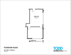 4815-4821 S Sheridan Rd, Tulsa, OK en alquiler Plano de la planta- Imagen 1 de 2