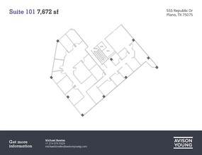 555 Republic Dr, Plano, TX en venta Plano de la planta- Imagen 1 de 1