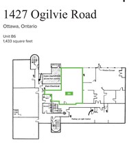 1427 Ogilvie Rd, Ottawa, ON en alquiler Plano de la planta- Imagen 1 de 1