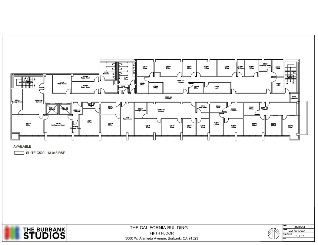 3000 W Alameda Ave, Burbank, CA en alquiler Plano de la planta- Imagen 1 de 1