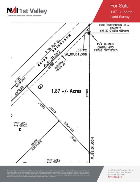 4001 Northrise, Las Cruces, NM en venta - Plano de solar - Imagen 2 de 3