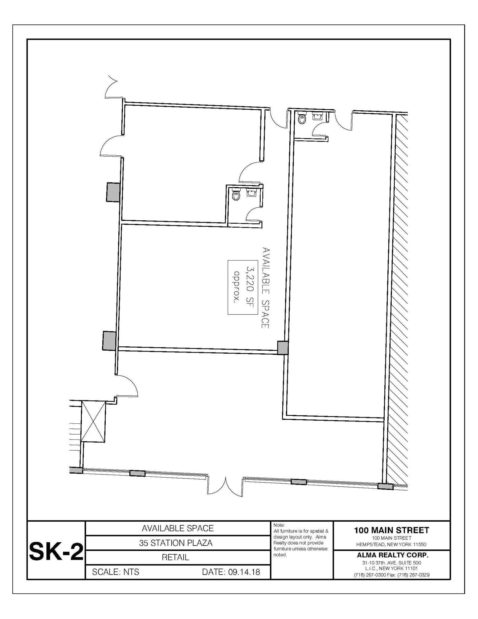 86-110 Main St, Hempstead, NY en alquiler Plano de la planta- Imagen 1 de 1