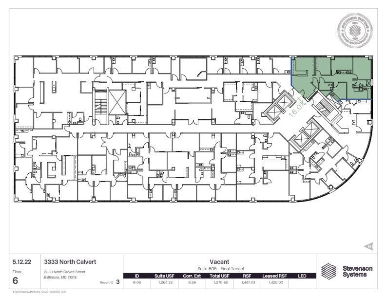 3333 N Calvert St, Baltimore, MD en alquiler Plano de la planta- Imagen 1 de 1