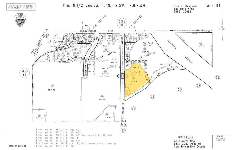 9501 Escondido Ave, Hesperia, CA en alquiler - Plano de solar - Imagen 2 de 2