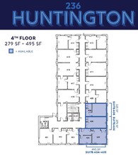 236 Huntington Ave, Boston, MA en alquiler Plano de la planta- Imagen 1 de 1