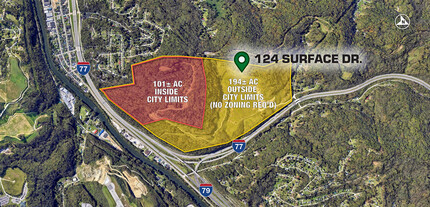 124 Surface Dr, Charleston, WV - VISTA AÉREA  vista de mapa - Image1