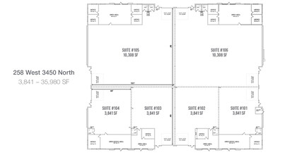 198-259 West 3450 North, Spanish Fork, UT en alquiler Plano de la planta- Imagen 1 de 1