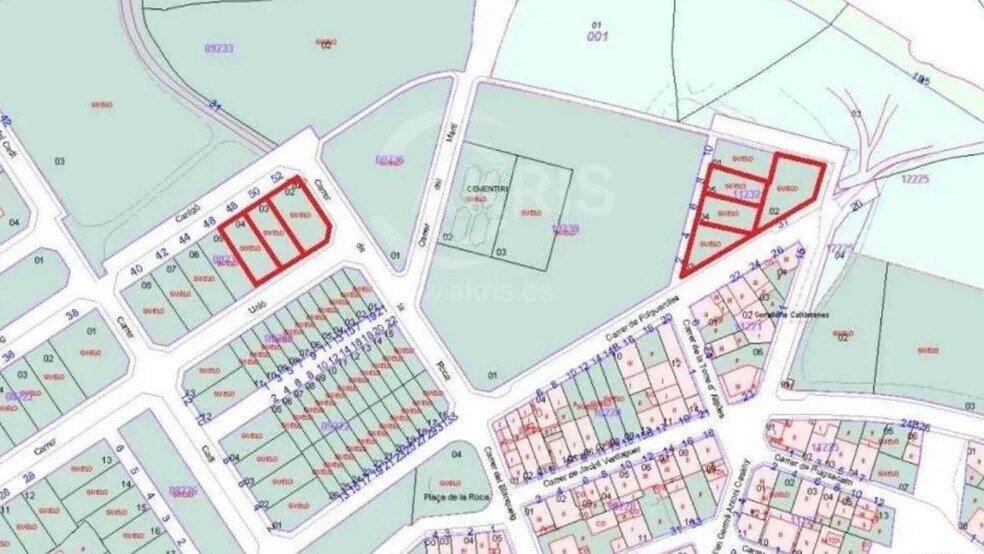Zona Calldetenes cartera de 2 inmuebles en venta en LoopNet.es - Plano de solar - Imagen 3 de 3
