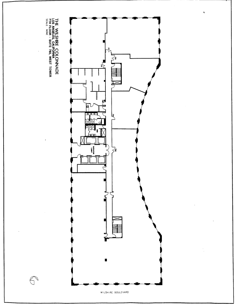 3701 Wilshire Blvd, Los Angeles, CA en alquiler Plano de la planta- Imagen 1 de 1