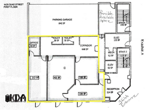 1429 Duke St, Alexandria, VA en alquiler Plano de la planta- Imagen 1 de 4