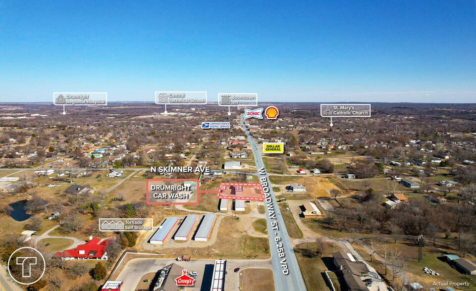 915 Broadway St, Drumright, OK en venta - Foto del edificio - Imagen 2 de 5