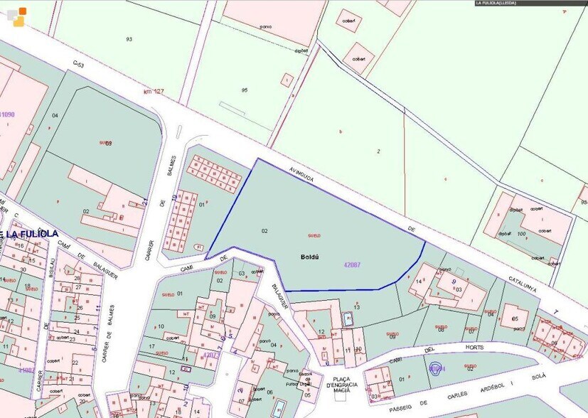 Terreno en La Fuliola, Lérida en venta - Plano de solar - Imagen 1 de 2