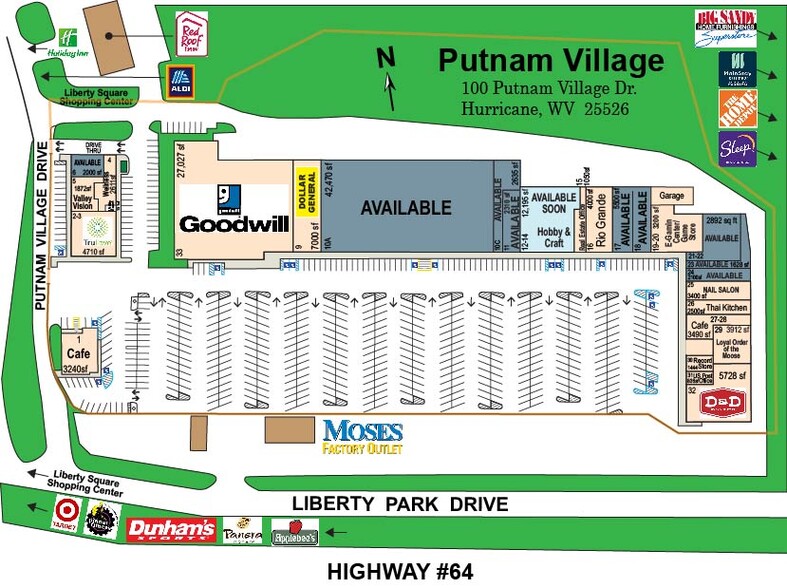 15-33 Putnam Village Dr, Hurricane, WV en alquiler - Foto del edificio - Imagen 2 de 7