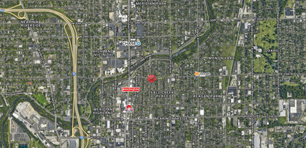 2455 N Delaware St, Indianapolis, IN - VISTA AÉREA  vista de mapa - Image1