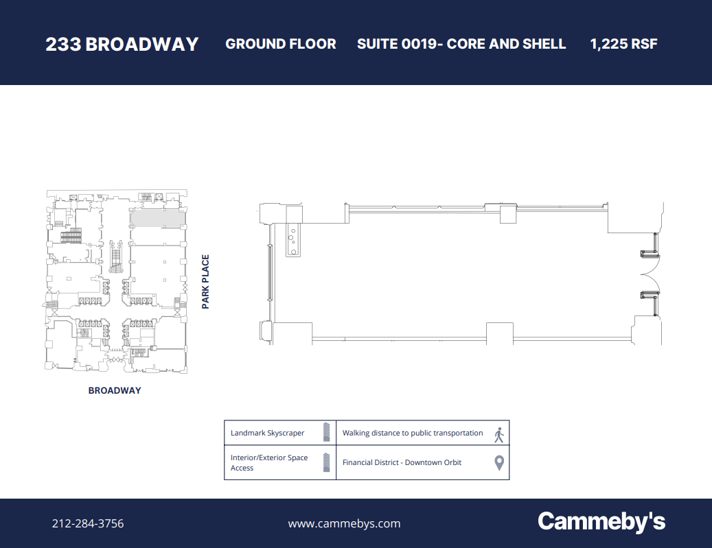 233 Broadway, New York, NY en alquiler Plano de la planta- Imagen 1 de 1