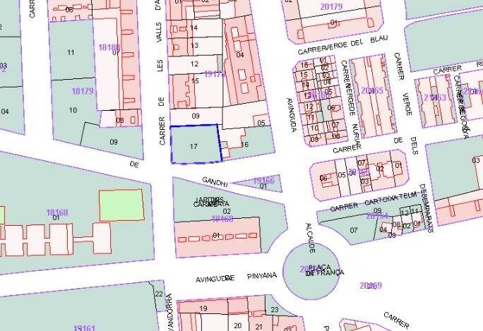 Carrer Gandhi, 8, Lleida, Lérida en venta - Plano de solar - Imagen 2 de 2