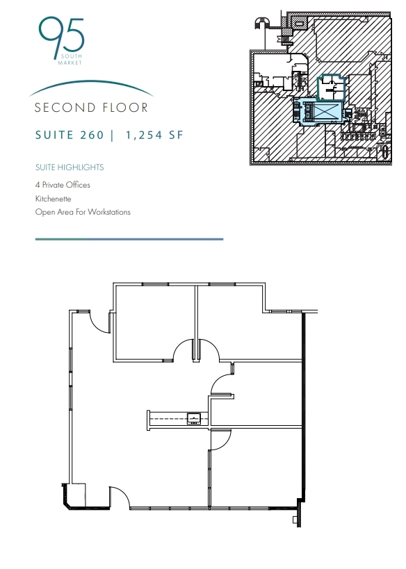 95 S Market St, San Jose, CA en alquiler Plano de la planta- Imagen 1 de 1