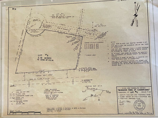 John Putnam Memorial Dr, Cambridge, VT en venta - Plano del sitio - Imagen 3 de 5