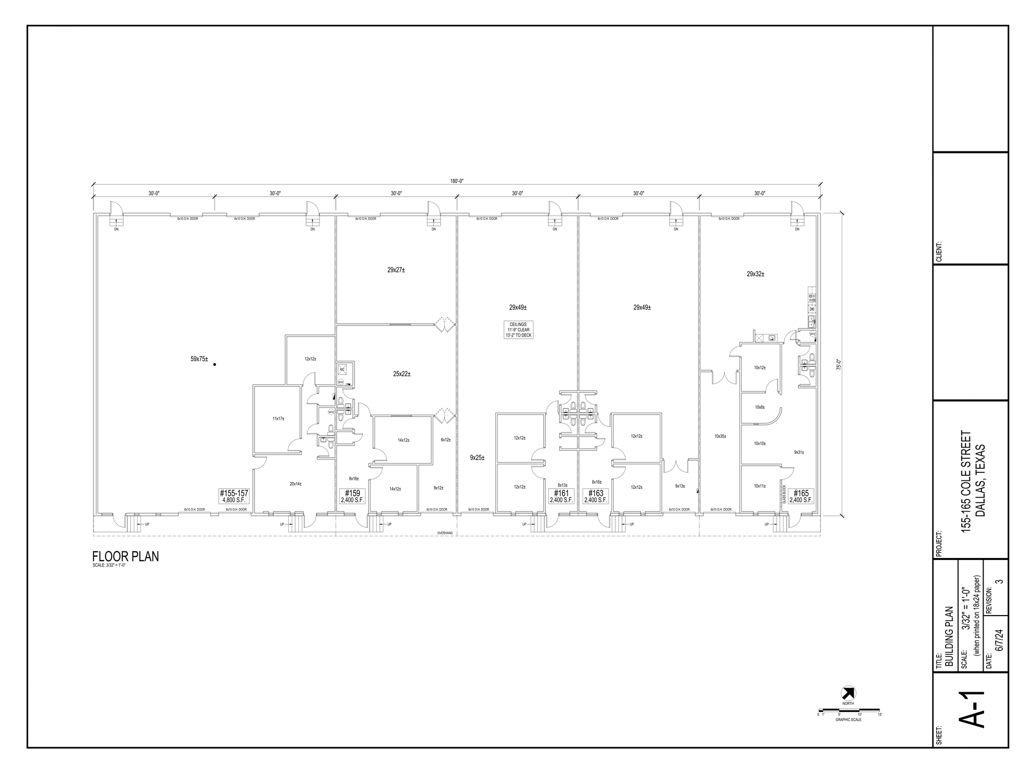 155-165 Cole St, Dallas, TX en alquiler Plano de la planta- Imagen 1 de 1