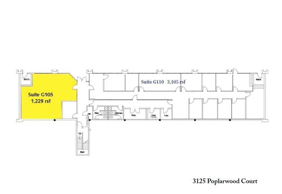 3101 Poplarwood Ct, Raleigh, NC en alquiler Plano de la planta- Imagen 1 de 1