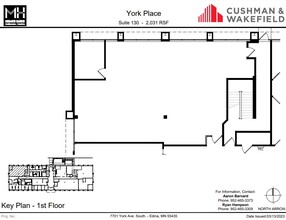 7701 York Ave S, Edina, MN en alquiler Plano de la planta- Imagen 1 de 1