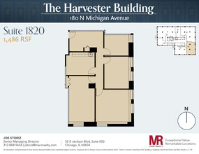 180 N Michigan Ave, Chicago, IL en alquiler Plano de la planta- Imagen 1 de 7