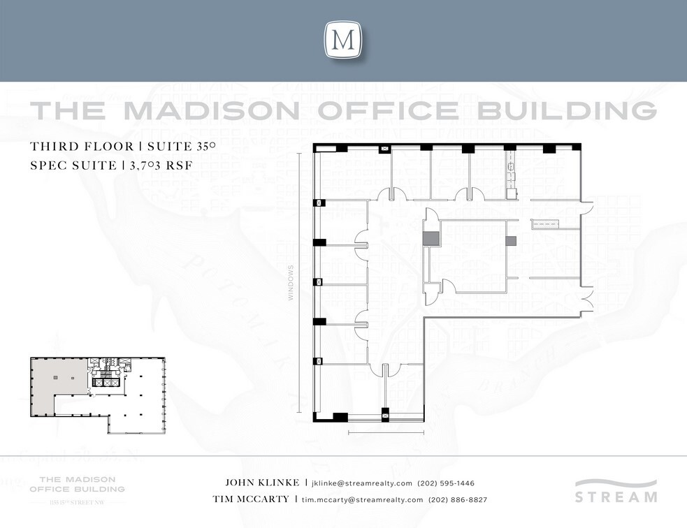 1155 15th St NW, Washington, DC en alquiler Plano de la planta- Imagen 1 de 1