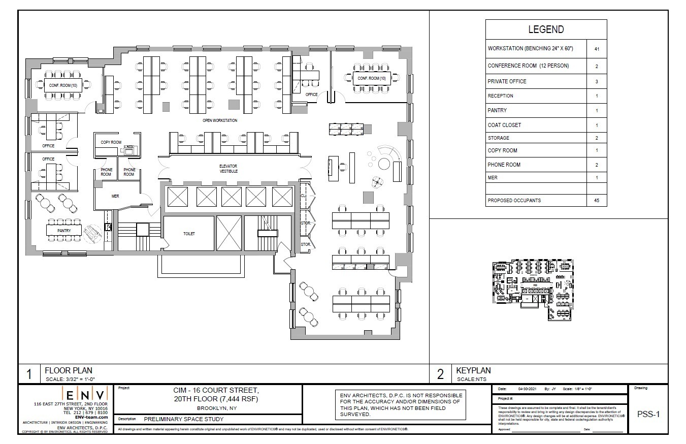 16 Court St, Brooklyn, NY en alquiler Plano de la planta- Imagen 1 de 2