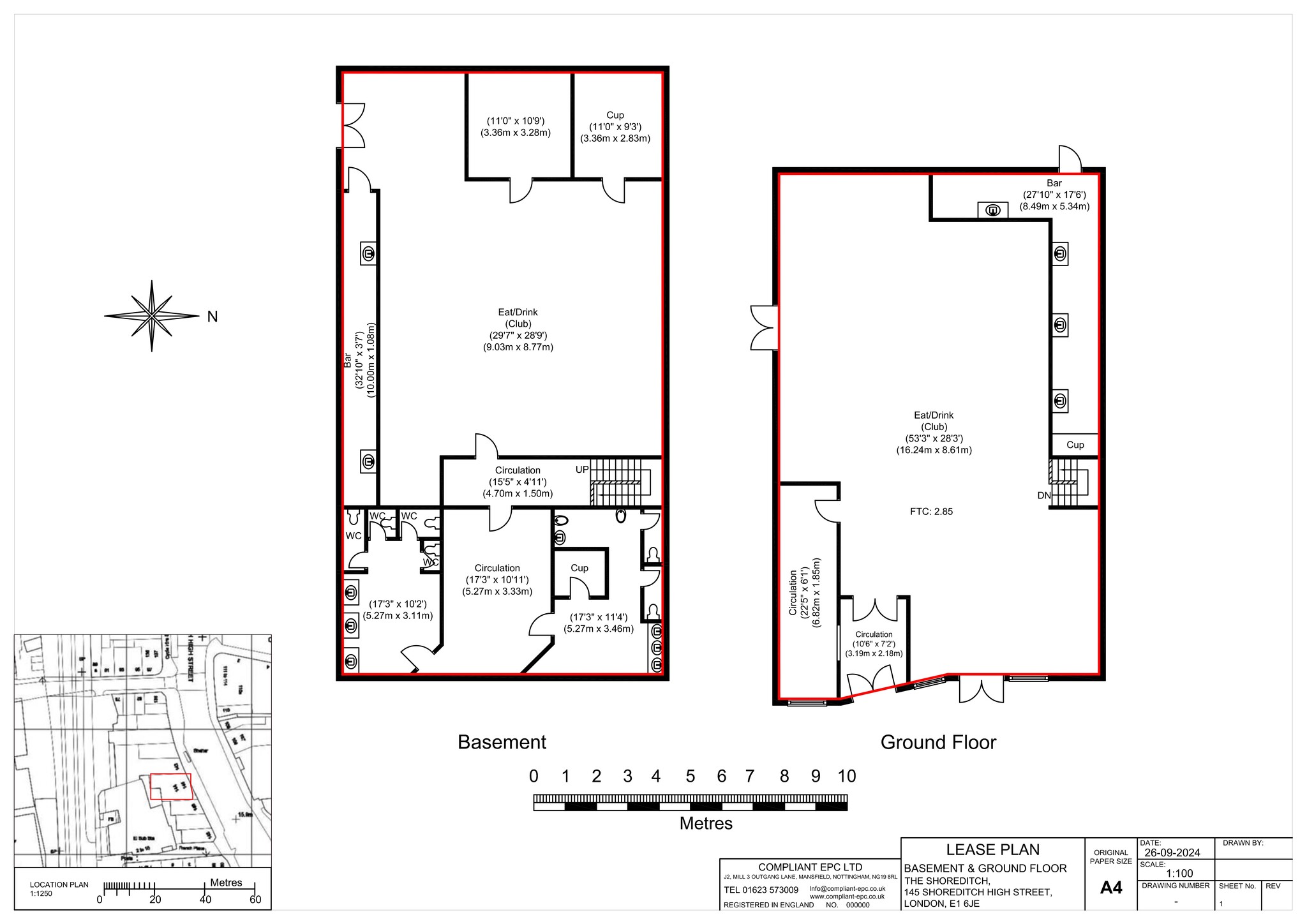 144-145 Shoreditch High St, London en alquiler Plano del sitio- Imagen 1 de 1