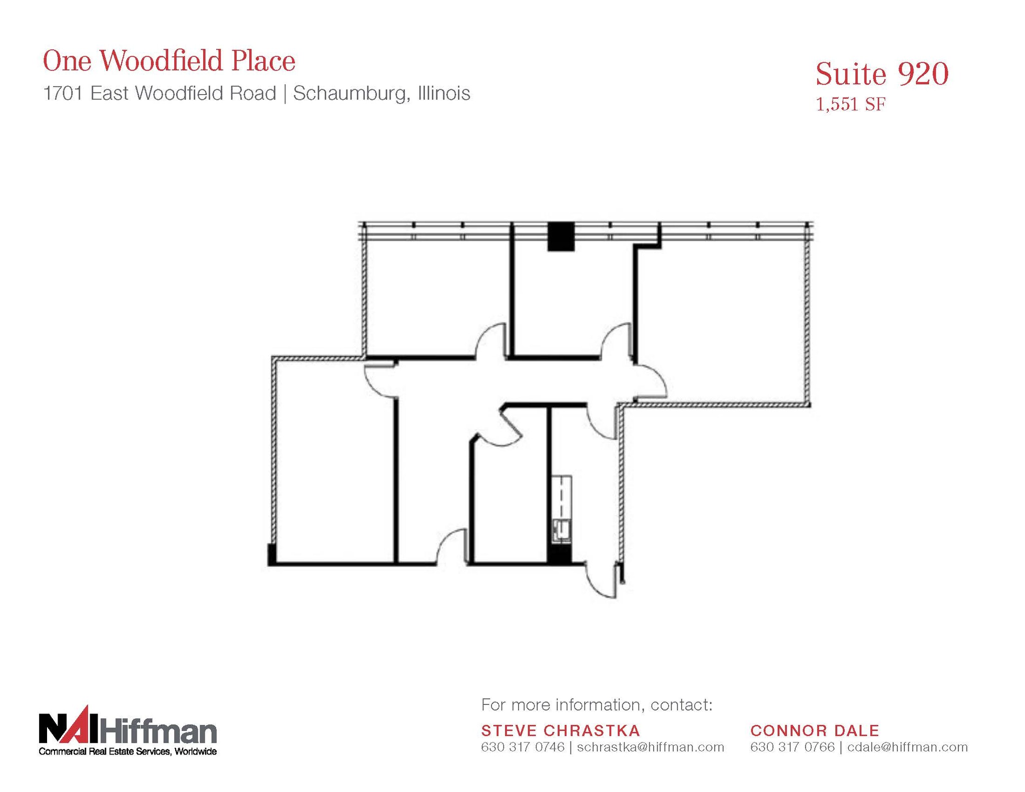 1701 E Woodfield Rd, Schaumburg, IL en alquiler Plano de la planta- Imagen 1 de 1