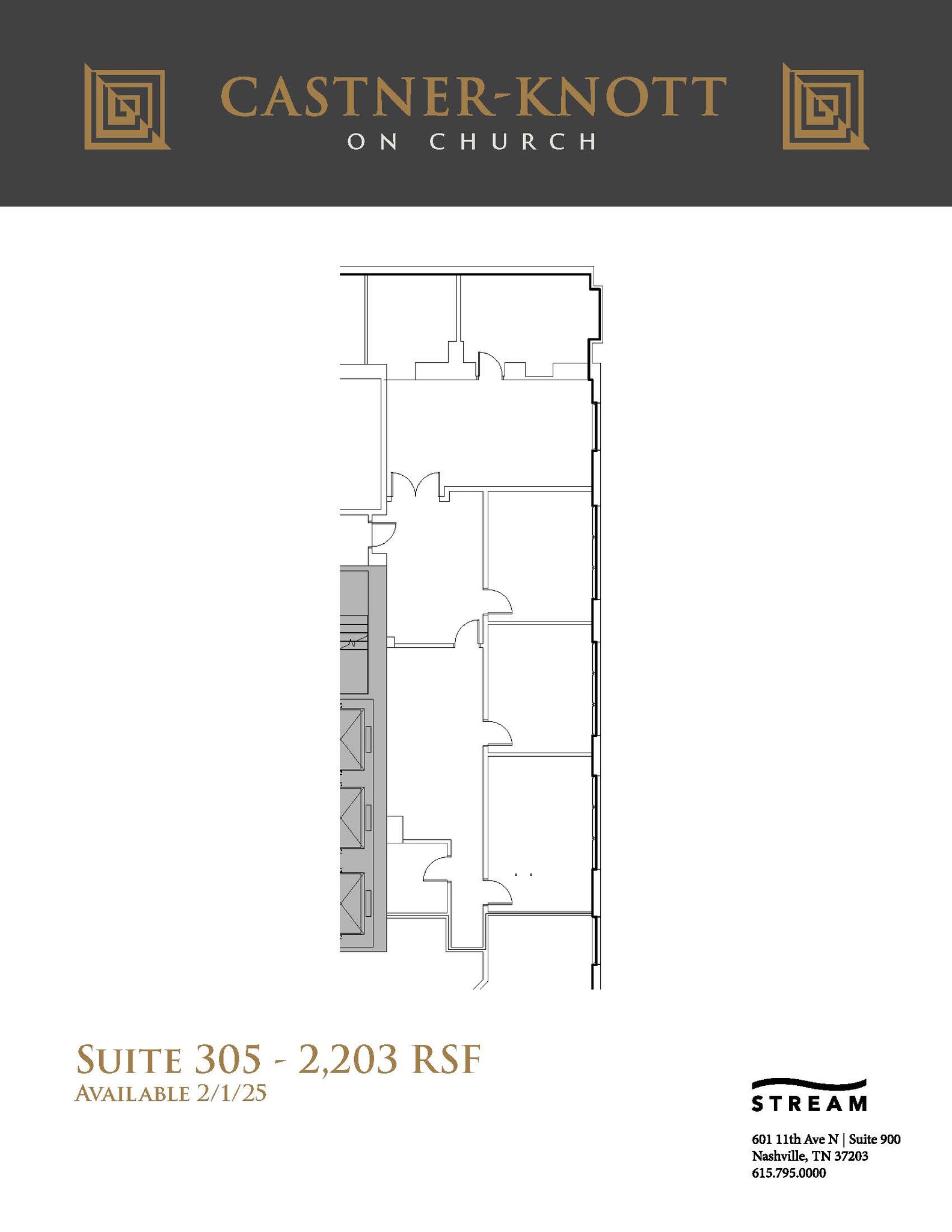 618 Church St, Nashville, TN en alquiler Plano de la planta- Imagen 1 de 1