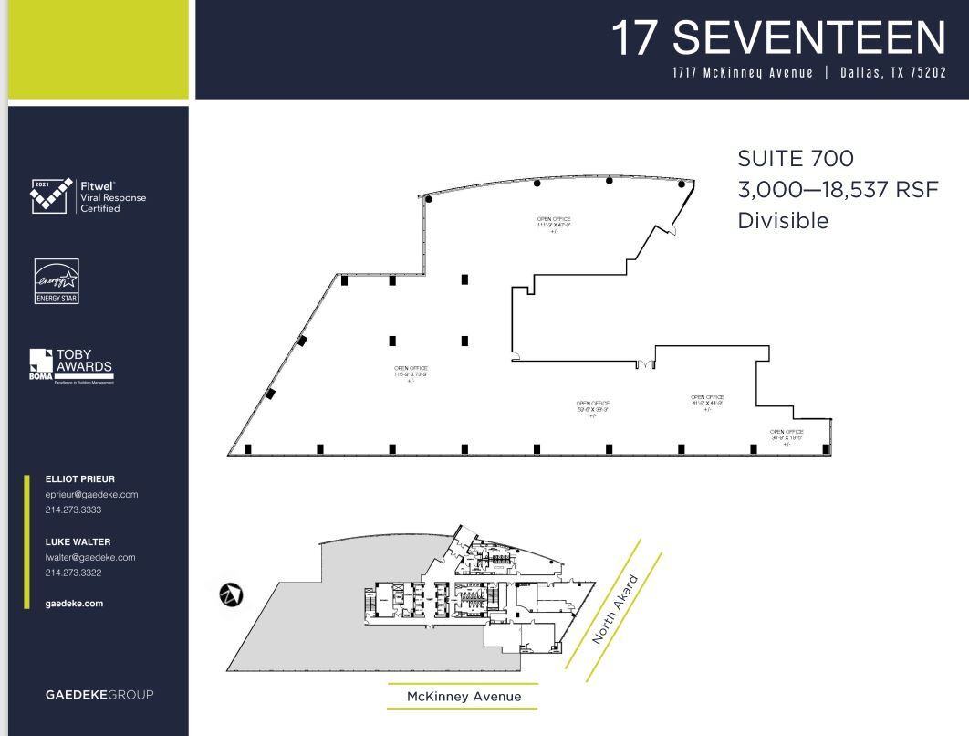 1717 McKinney Ave, Dallas, TX en alquiler Plano de la planta- Imagen 1 de 1