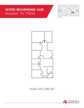 10700 Richmond Ave, Houston, TX en alquiler Plano de la planta- Imagen 1 de 1