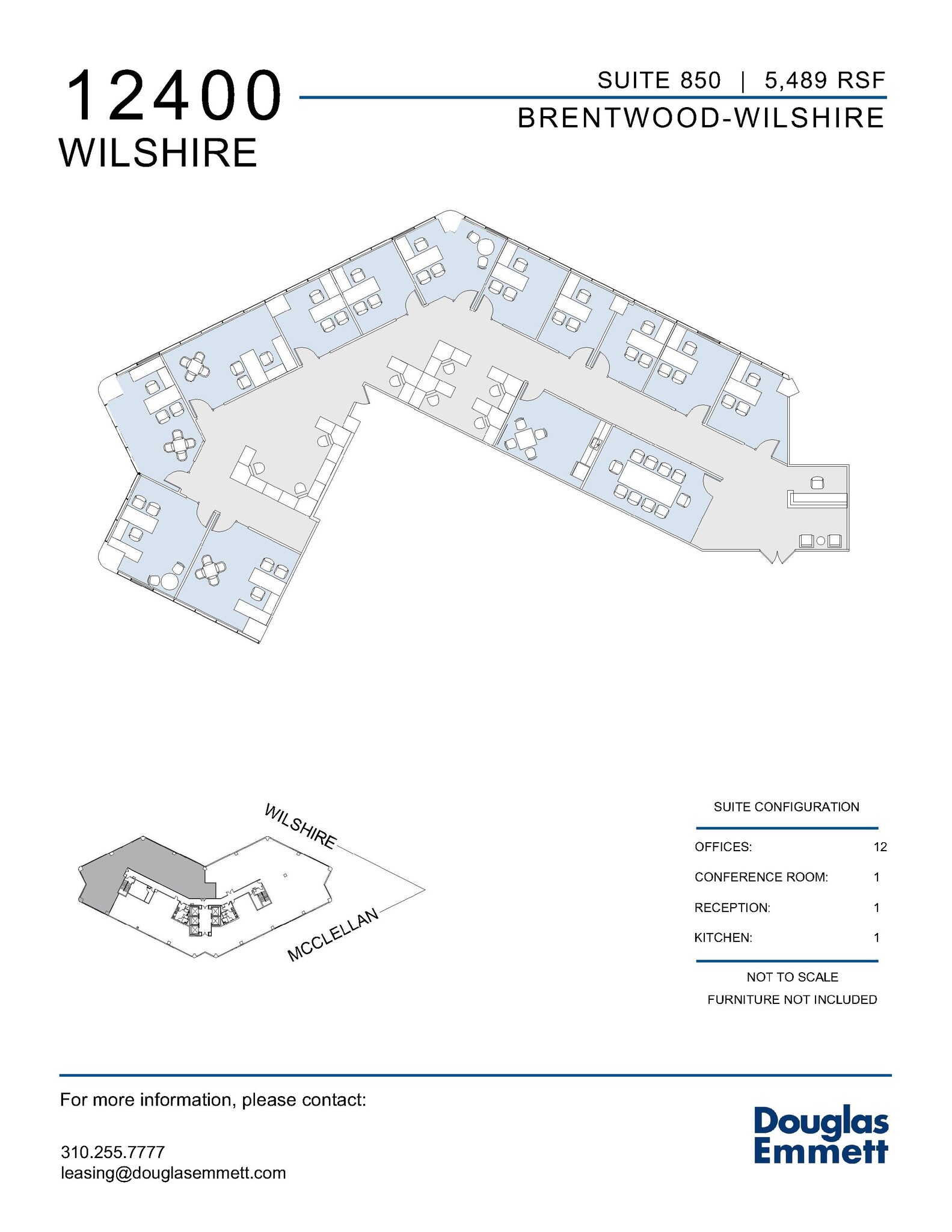 12400 Wilshire Blvd, Los Angeles, CA en alquiler Plano de la planta- Imagen 1 de 1