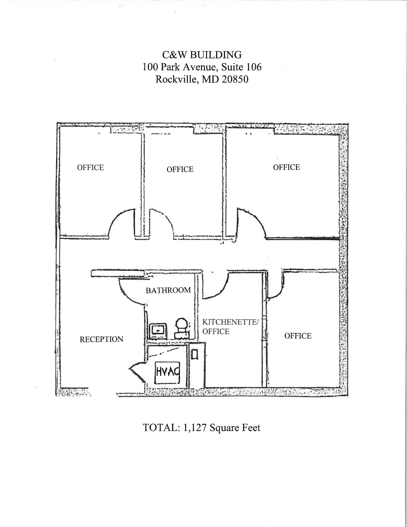 100 Park Ave, Rockville, MD en alquiler Plano del sitio- Imagen 1 de 24