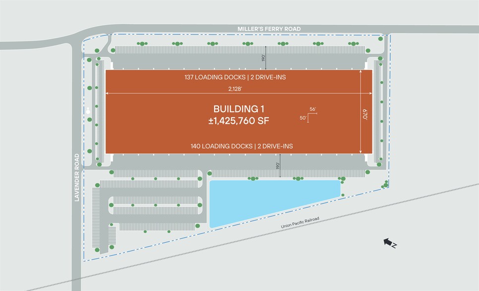 Lavender Road & Miller’s Ferry Road, Wilmer, TX en alquiler - Plano del sitio - Imagen 1 de 4