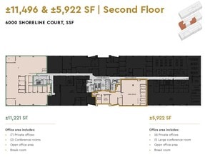 6000 Shoreline Ct, South San Francisco, CA en alquiler Plano de la planta- Imagen 1 de 1