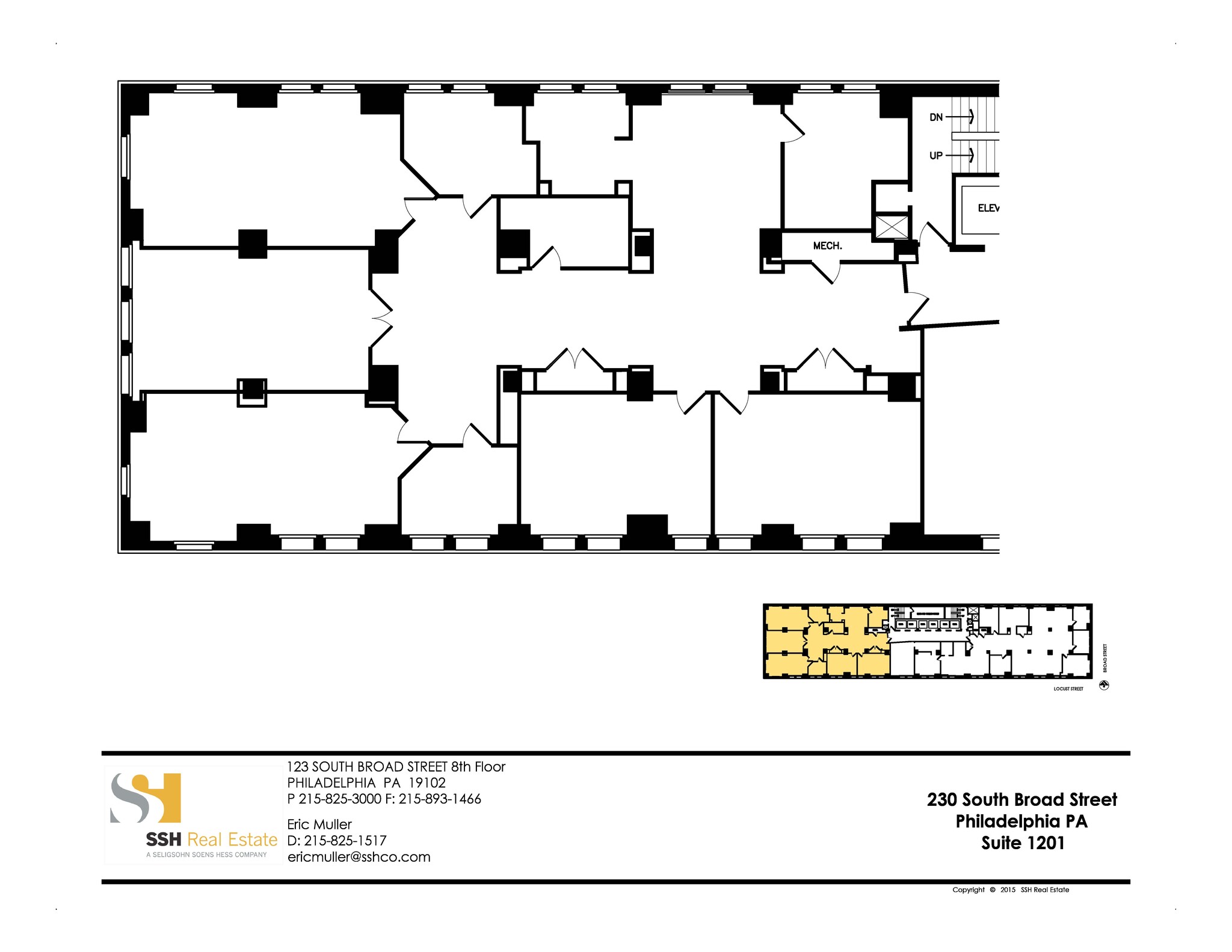 230 S Broad St, Philadelphia, PA en alquiler Plano de la planta- Imagen 1 de 1