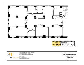 230 S Broad St, Philadelphia, PA en alquiler Plano de la planta- Imagen 1 de 1