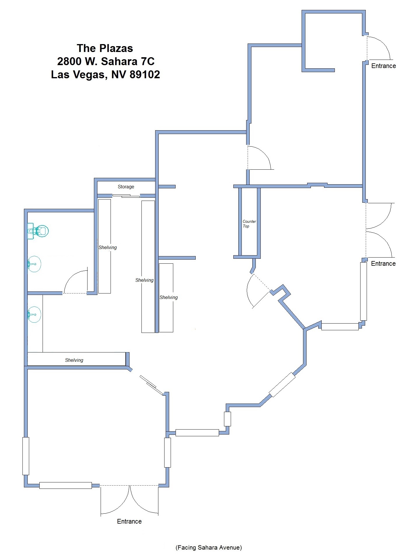 2800 W Sahara Ave, Las Vegas, NV en alquiler Plano de la planta- Imagen 1 de 1