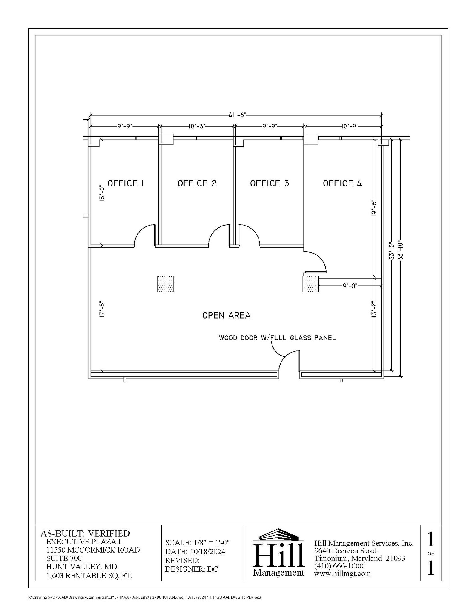 11350 McCormick Rd, Hunt Valley, MD en alquiler Plano de la planta- Imagen 1 de 1