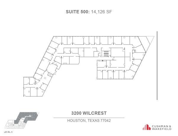 3200 Wilcrest Dr, Houston, TX en alquiler Plano de la planta- Imagen 1 de 1