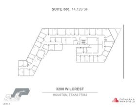 3200 Wilcrest Dr, Houston, TX en alquiler Plano de la planta- Imagen 1 de 1