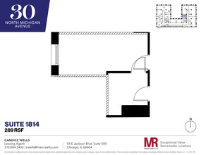 30 N Michigan Ave, Chicago, IL en alquiler Plano de la planta- Imagen 1 de 5