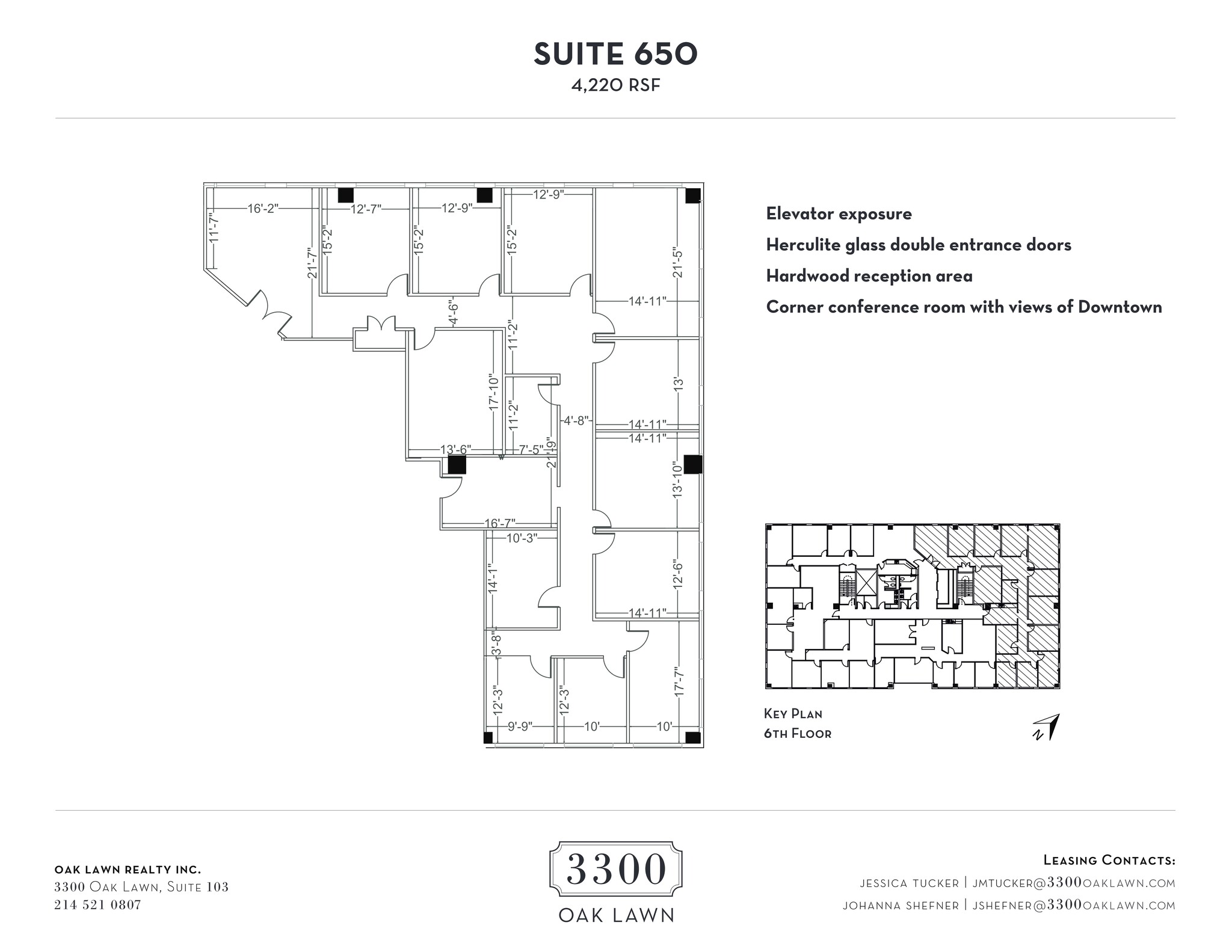 3300 Oak Lawn Ave, Dallas, TX en alquiler Plano del sitio- Imagen 1 de 1