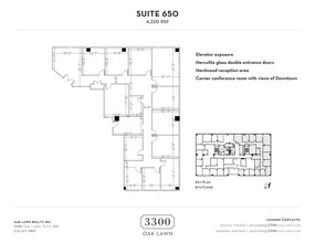 3300 Oak Lawn Ave, Dallas, TX en alquiler Plano del sitio- Imagen 1 de 1