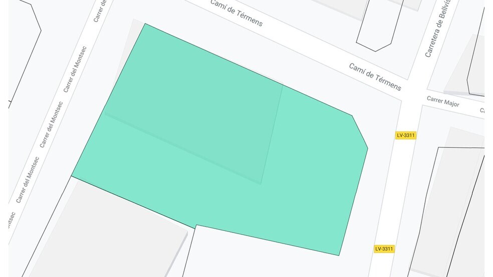 Nave en Bellvís, Lérida en venta - Plano de solar - Imagen 2 de 2